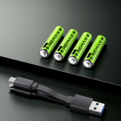 Акумулятор REMAX New Energy AAA Rechargeable USB Lithium Battery 814mWh (2шт)