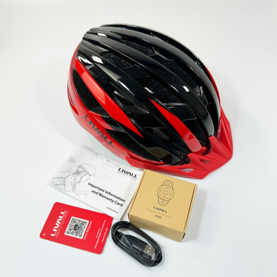 Захисний шолом Livall MT1 NEO (L) Black/Red (58-62см), акустика, мікрофон, сигнали поворотів та стопів, додаток, пульт BR80, Bluetooth