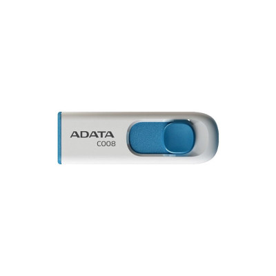 Флеш-накопичувач ADATA USB 2.0 C008 16Gb White/Blue