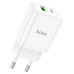 Мережевий зарядний пристрій з кабелем HOCO N28 Founder PD20W+QC3.0 charger set(C to iP) White Мережевий зарядний пристрій з кабелем HOCO N28 Founder PD20W+QC3.0 charger set(C to iP) White