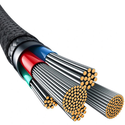 Кабель Baseus Unbreakable Series Fast Charging Data Cable Type-C to iP 20W 2m Cluster Black Кабель Baseus Unbreakable Series Fast Charging Data Cable Type-C to iP 20W 2m Cluster Black