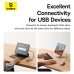 USB-хаб Baseus UltraJoy Series 5-Port HUB Space Grey（Type-C to USB3.0*3+RJ45*1+PD*1）