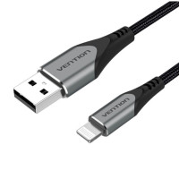 Кабель Vention USB 2.0 A to Lightning Cable 2M Gray Aluminum Alloy Type (LABHH) Кабель Vention USB 2.0 A to Lightning Cable 2M Gray Aluminum Alloy Type (LABHH)