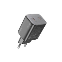 Мережевий зарядний пристрій HOCO N42 Elogiado dual-port PD45W(2C) charger Black Мережевий зарядний пристрій HOCO N42 Elogiado dual-port PD45W(2C) charger Black