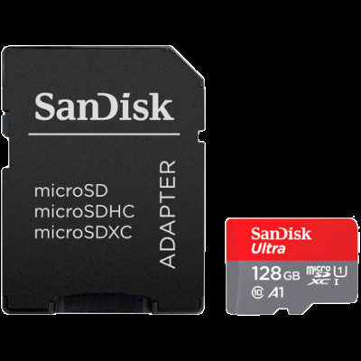 Карта пам'яті microSDXC (UHS-1) SanDisk Ultra 128Gb class 10 A1 (140Mb/s) (adapter SD) Imaging Packaging
