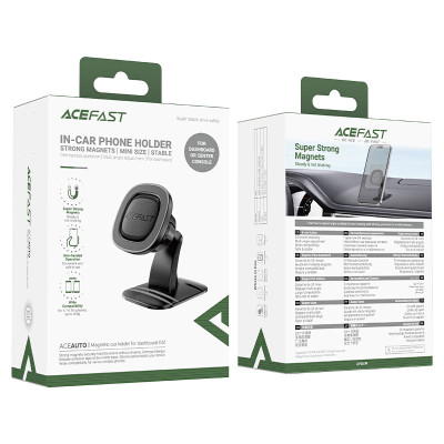 Автотримач для телефона ACEFAST D51 magnetic car holder for dashboard Black Автотримач для телефона ACEFAST D51 magnetic car holder for dashboard Black