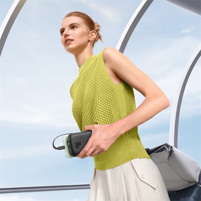 Зовнішній акумулятор Baseus QPow 2 Digital Display Fast-Charging Power Bank with 2 Built-in Type-C Cable 20000mAh 30W Cluster Black