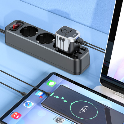 УЗП HOCO AC5 Level dual port universal conversion charger Black