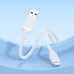 Кабель BOROFONE BX115 Lotto silicone charging data cable iP White