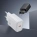 Мережевий зарядний пристрій HOCO N62 Gentle single port PD30W charger (EU) Black Мережевий зарядний пристрій HOCO N62 Gentle single port PD30W charger (EU) Black