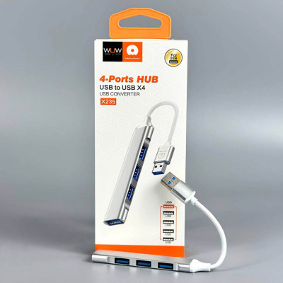 USB-хаб WUW-X235 USB 4-in-1 multifunctional expander, USB3.0 high-speed transmission