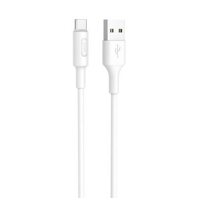 Кабель HOCO X25 USB to Type-C 2A, 1m, PVC, PVC connectors, White Кабель HOCO X25 USB to Type-C 2A, 1m, PVC, PVC connectors, White