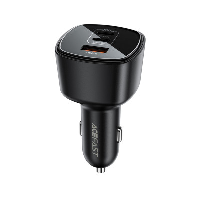 Автомобільний зарядний пристрій ACEFAST B18 200W(2USB-C+USB-A)fast car charger Black