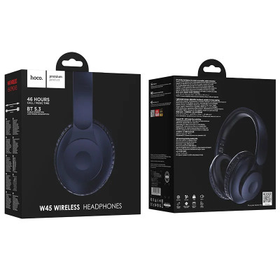 Бездротові накладні навушники HOCO W45 Enjoy BT headset Blue