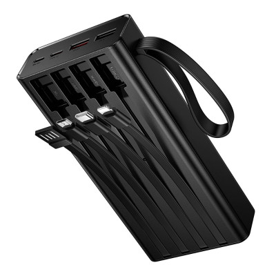 Зовнішній акумулятор Hoco J155 Shine 22.5W+PD20W+light 4-cable power bank(20000mAh)