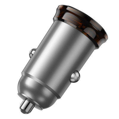 Автомобільний зарядний пристрій HOCO NZ16A Rigorous 43W dual port PD25W+QC3.0 car charger Metal Grey Автомобільний зарядний пристрій HOCO NZ16A Rigorous 43W dual port PD25W+QC3.0 car charger Metal Grey