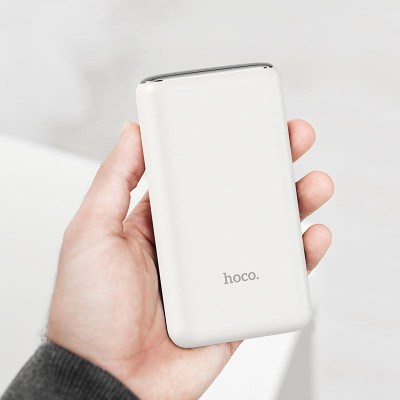 Зовнішній акумулятор HOCO Q1A Kraft fully compatible power bank(20000mAh) White