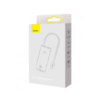 USB-хаб Baseus Lite Series 6-Port Type-C HUB Docking Station (Type-C to HDMI+USB3.0*2+Type-C Data+SD/TF) Black USB-хаб Baseus Lite Series 6-Port Type-C HUB Docking Station (Type-C to HDMI+USB3.0*2+Type-C Data+SD/TF) Black