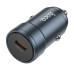 Автомобільний зарядний пристрій HOCO Z57 Glorious single-port PD30W car charger Metal Gray Автомобільний зарядний пристрій HOCO Z57 Glorious single-port PD30W car charger Metal Gray