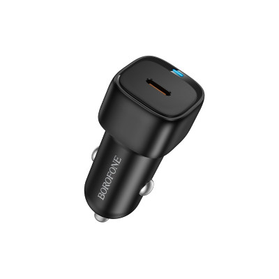 Автомобільний зарядний пристрій BOROFONE BZ34A Cloud single port PD20W car charger Black Автомобільний зарядний пристрій BOROFONE BZ34A Cloud single port PD20W car charger Black