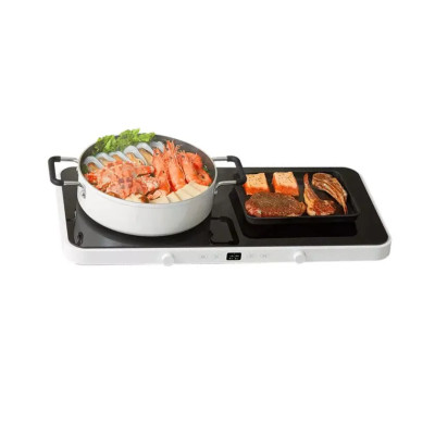 Індукційна плита Xiaomi Mijia Double Port Induction Cooker + (перехідник на EU розетку)