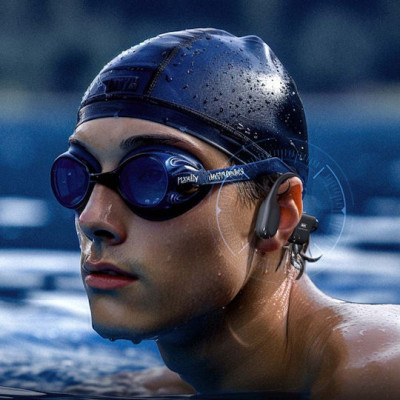 Бездротові спортивні навушники REMAX RB-S11 Yvton Series Wireless Sports Bone Conduction Headphones with colorful lighting effects, IP68, Black Бездротові спортивні навушники REMAX RB-S11 Yvton Series Wireless Sports Bone Conduction Headphones with colorful lighting effects, IP68, Black