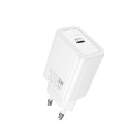 Мережевий зарядний пристрій HOCO N60 Gentle single port PD20W charger (EU) White Мережевий зарядний пристрій HOCO N60 Gentle single port PD20W charger (EU) White