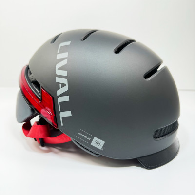 Захисний шолом Livall BH51M NSO (L) Black (57-61см), акустика JBL, мікрофон, сигнали поворотів та стопів, додаток, пульт BR80, застібка, Bluetooth