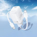 Мережевий зарядний пристрій з кабелем BOROFONE BN26 Fuente single-port PD20W charger set (C to C) (EU) White Мережевий зарядний пристрій з кабелем BOROFONE BN26 Fuente single-port PD20W charger set (C to C) (EU) White