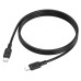 Кабель BOROFONE BX113 Lenny 60W silicone charging data cable C to C(L=1M) Black