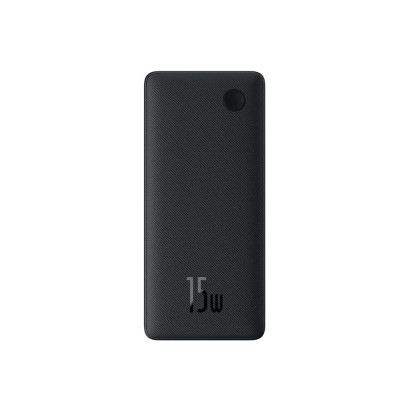 Зовнішній акумулятор Baseus Airpow Lite Power Bank 10000mAh 15W Cosmic Black (With Simple Series Data Cable USB to Type-C 30cm Black)