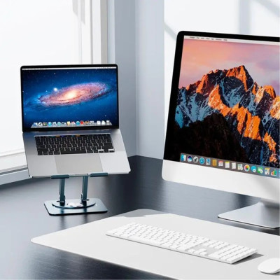 Підставка для ноутбука Baseus UltraStable Pro Series Rotatable and Foldable Laptop Stand (Three-Fold Version) Space Grey