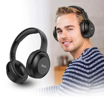 Бездротові накладні навушники HOCO W37 Sound Active Noise Reduction BT headset Black