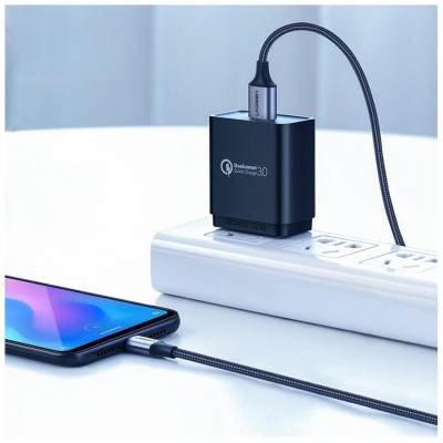 Кабель UGREEN US288 USB-A 2.0 to USB-C Cable Nickel Plating Aluminum Braid 2m (Black) (UGR-60128) Кабель UGREEN US288 USB-A 2.0 to USB-C Cable Nickel Plating Aluminum Braid 2m (Black) (UGR-60128)