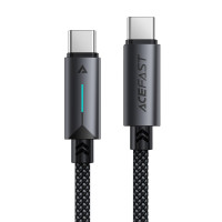 Кабель ACEFAST C19-03, Type-C to Type-C, 60W, 1.2m, Nylon Braid, Aluminum Alloy connectors, Black