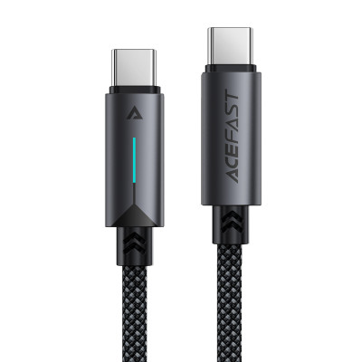 Кабель ACEFAST C19-03, Type-C to Type-C, 60W, 1.2m, Nylon Braid, Aluminum Alloy connectors, Black