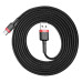 Кабель Baseus Cafule Cable USB For Type-C 3A 2m Red+Black Кабель Baseus Cafule Cable USB For Type-C 3A 2m Red+Black
