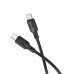 Кабель BOROFONE BX113 Lenny 60W silicone charging data cable C to C(L=2M) Black
