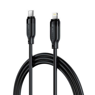 Кабель ACEFAST C16-05, USB to iP, 30W, 2m,TPU, TPU connectors, Black