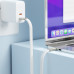 Кабель ACEFAST C24-03, Type-C to Type-C, 60W, 3A, 1.2m, Braided wire, Zinc alloy + TPE connectors, White Кабель ACEFAST C24-03, Type-C to Type-C, 60W, 3A, 1.2m, Braided wire, Zinc alloy + TPE connectors, White