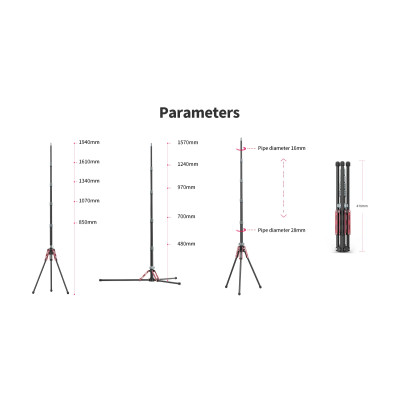 Штатив Ulanzi Full carbon fiber Multifunctional portable light tripod (UV-2784 MT-49) Штатив Ulanzi Full carbon fiber Multifunctional portable light tripod (UV-2784 MT-49)