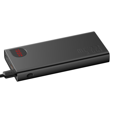 Зовнішній акумулятор Baseus Adaman Metal Digital Display Quick Charge Power Bank 20000mAh22.5W Black