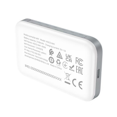 Маршрутизатор HOCO HI41 Mobile portable WiFi (Europe Asia and Africa) White Маршрутизатор HOCO HI41 Mobile portable WiFi (Europe Asia and Africa) White