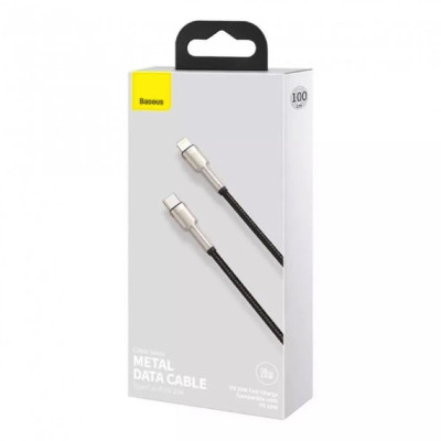 Кабель Baseus Cafule Series Metal Data Cable Type-C to iP PD 20W 0.25m Black Кабель Baseus Cafule Series Metal Data Cable Type-C to iP PD 20W 0.25m Black