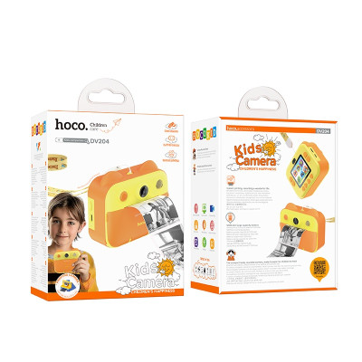 Камера для дітей HOCO DV204 1200 mAh 0.3Mpx Dual-camera children printing camera Yellow