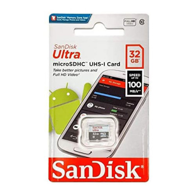 Карта пам'яті microSDHC (UHS-1) SanDisk Ultra 32Gb class 10 A1 (100Mb/s) Карта пам'яті microSDHC (UHS-1) SanDisk Ultra 32Gb class 10 A1 (100Mb/s)
