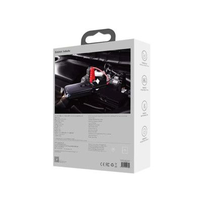 Автомобільний пуско-зарядний пристрій Baseus Super Energy Pro Car Jump Starter (12000mAh) Black Автомобільний пуско-зарядний пристрій Baseus Super Energy Pro Car Jump Starter (12000mAh) Black