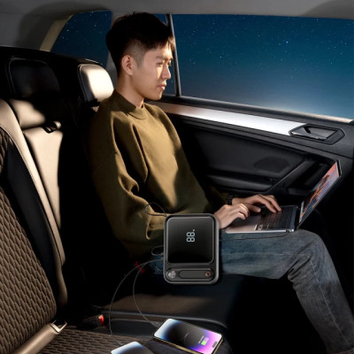 Автомобільний пуско-зарядний пристрій Baseus Super Energy Ultra Jump Starter 3000A Cluster Black Автомобільний пуско-зарядний пристрій Baseus Super Energy Ultra Jump Starter 3000A Cluster Black