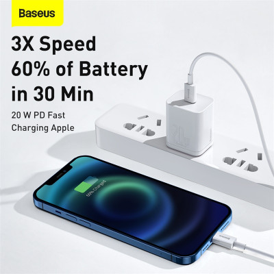 Кабель Baseus Superior Series Fast Charging Data Cable Type-C to iP PD 20W 1.5m White Кабель Baseus Superior Series Fast Charging Data Cable Type-C to iP PD 20W 1.5m White