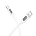 Кабель BOROFONE BX114 Structure 60W silicone charging data cable C to C White